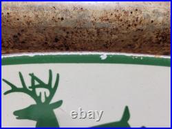 Rare Vintage John Deere Porcelain Sign 1962 Tractor Farming Farm Equipment 12