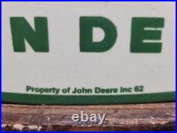 Rare Vintage John Deere Porcelain Sign 1962 Tractor Farming Farm Equipment 12