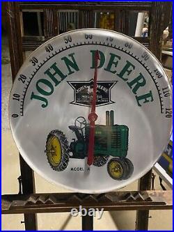 Rare! Vintage LARGE John Deere Tractors Thermometer 18 Working FARM FEED SEED