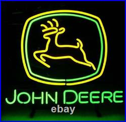 Real Glass Display Neon Sign John Deere 19x15