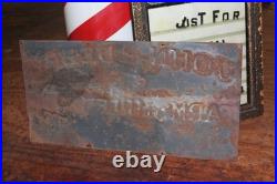SCARCE 1930s JOHN DEERE DANE MADISON WISCONSIN EMBOSSED PAINTED TIN TACKER SIGN