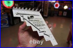 SCARCE 1950s CATERPILLAR WHAYNE BOLT DRILL GAUGE PAINTED METAL DEALER PROMO SIGN