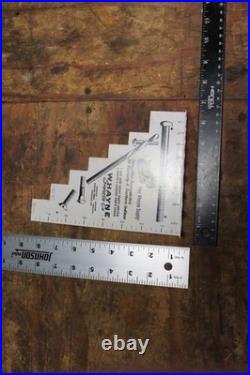 SCARCE 1950s CATERPILLAR WHAYNE BOLT DRILL GAUGE PAINTED METAL DEALER PROMO SIGN