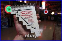 SCARCE 1950s CHRYSLER MOPAR BOLT DRILL GAUGE PAINTED METAL DEALER PROMO SIGN