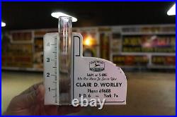 SCARCE 1950s JOHN DEERE TRACTOR DEALER PAINTED METAL RAIN GAUGE SIGN YORK PA