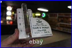 SCARCE 1950s JOHN DEERE TRACTOR DEALER PAINTED METAL RAIN GAUGE SIGN YORK PA