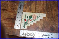 SCARCE 1950s OLIVER IOWA BOLT DRILL GAUGE PAINTED METAL DEALER PROMO SIGN