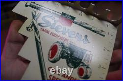 SCARCE 1950s OLIVER IOWA BOLT DRILL GAUGE PAINTED METAL DEALER PROMO SIGN