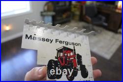 SCARCE 1960s MASSEY FERGUSON BOLT DRILL GAUGE PAINTED METAL DEALER PROMO SIGN