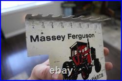 SCARCE 1960s MASSEY FERGUSON BOLT DRILL GAUGE PAINTED METAL DEALER PROMO SIGN