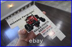 SCARCE 1960s MASSEY FERGUSON BOLT DRILL GAUGE PAINTED METAL DEALER PROMO SIGN