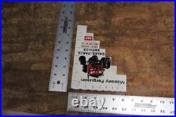 SCARCE 1960s MASSEY FERGUSON BOLT DRILL GAUGE PAINTED METAL DEALER PROMO SIGN