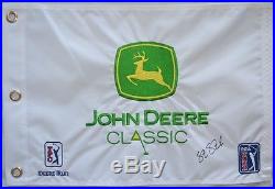 STEVE STRICKER Signed JOHN DEERE CLASSIC Golf Flag