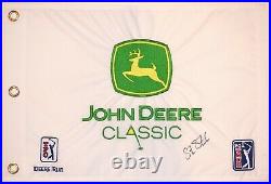 STEVE STRICKER Signed JOHN DEERE CLASSIC Golf Flag