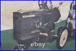 Scarce 1965 John Deere Pedal Tractor Erle Toy For Boys Dealer Paper Banner Sign