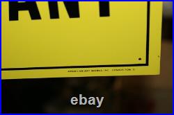 Scarce John Deere Quality Farm Implements Tractor Tin Tacker Embossed Sign NICE