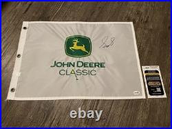 Sepp Straka Signed John Deere Classic Golf Flag 2023 Champion PGA Tour JSA