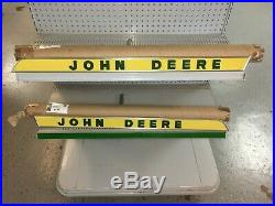 Set John Deere Hood Sign Aluminum Raised Letters Lh & Rh 4020 3020 4010 3010