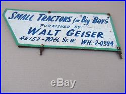 Small Tractors For Big Boys Old Sign Lancaster Ca. 93536 Vintage John Deere Ford