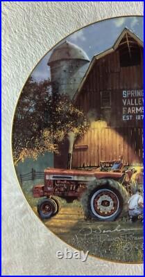 THE REMATCH Plate Dave Barnhouse Remembers #3 Signed on Front RARE John Deere