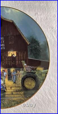 THE REMATCH Plate Dave Barnhouse Remembers #3 Signed on Front RARE John Deere