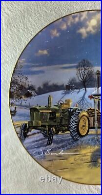 THE WARMTH OF HOME Plate Dave Barnhouse Remembers Signed Front RARE John Deere