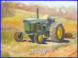 Todd Derr, John Deere 4320, 9x12, Original, Oil, Tractor, Farm, Canvas, Art
