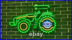 US STOCK John Deere Farm Corn Beer 31x19 Vivid LED Neon Sign Light With Dimmer