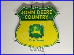 US STOCK John Deere Farm Tractor 24x20 Vivid LED Neon Sign Light With Dimmer US STOCK John Deere Farm Tractor 24x20 Vivid LED Neon Sign Light With Dimmer