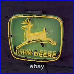 US STOCK John Deere Farm Tractor Logo Classic Neon Signs Garage Lamp 19x15 US STOCK John Deere Farm Tractor Logo Classic Neon Signs Garage Lamp 19x15