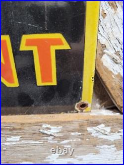 VINTAGE 1940s JOHN DEERE PORCELAIN SIGN 4Ft FARMING TRACTOR FARM EQUIPMENT SALES