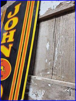 VINTAGE 1940s JOHN DEERE PORCELAIN SIGN 4Ft FARMING TRACTOR FARM EQUIPMENT SALES VINTAGE 1940s JOHN DEERE PORCELAIN SIGN 4Ft FARMING TRACTOR FARM EQUIPMENT SALES