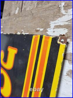 VINTAGE 1940s JOHN DEERE PORCELAIN SIGN 4Ft FARMING TRACTOR FARM EQUIPMENT SALES