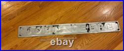 VINTAGE JOHN DEERE LONG METAL SIGN Tractor Bulldozer Farm Vehicle Badge Emblem