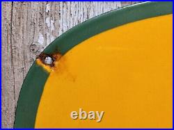 VINTAGE JOHN DEERE PORCELAIN SIGN 30x19 OLD FARM TRACTOR EQUIPMENT SERVICE SHOP VINTAGE JOHN DEERE PORCELAIN SIGN 30x19 OLD FARM TRACTOR EQUIPMENT SERVICE SHOP