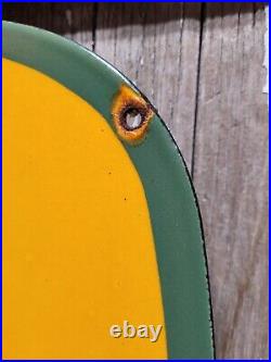 VINTAGE JOHN DEERE PORCELAIN SIGN 30x19 OLD FARM TRACTOR EQUIPMENT SERVICE SHOP VINTAGE JOHN DEERE PORCELAIN SIGN 30x19 OLD FARM TRACTOR EQUIPMENT SERVICE SHOP