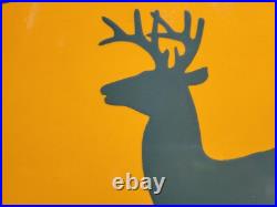VINTAGE JOHN DEERE PORCELAIN SIGN 30x19 OLD FARM TRACTOR EQUIPMENT SERVICE SHOP VINTAGE JOHN DEERE PORCELAIN SIGN 30x19 OLD FARM TRACTOR EQUIPMENT SERVICE SHOP