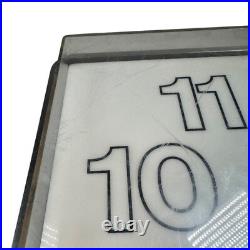 VTG John Deere Light Up Wall Clock Square 16x16 For Parts Read