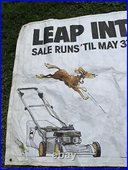 VTG Leap Into John Deere Lawn Mowers Season Sale Banner Advertising Flag SEE BIG