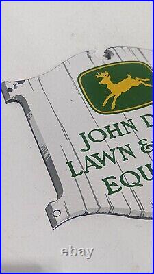 Very Nice Porcelain John Deere 4-Legged Farm And Garden Advertising Sign W@W