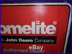 Very RARE Homelite/John Deere Co. Authorized Dealer Sign, take a look