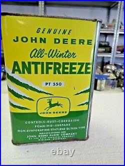 Very Rare John Deere Four Legged Anti Freeze Coolant Can PT550 Oil JD One Gallon