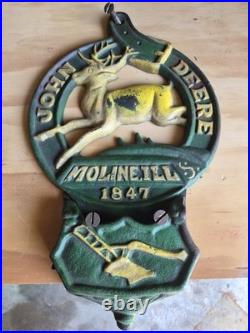 Very rare John Deere (dealer only) cast iron mail box. Moline, IL 1847
