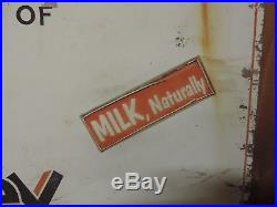 Vig. Large Wood Double sided Lehigh Valley Farmers Dairy Milk Sign