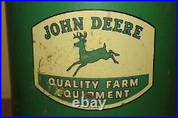 Vintage 1950's John Deere Quality Farm Equipment Seed Corn Planter Tractor Sign