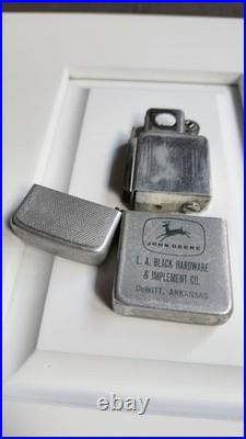 Vintage 1950's John Deere lighter With L. A. Black Hardware & Implement Co