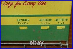Vintage 1950s/1960s John Deere Hose Clamps Metal Display Rack Advertising Sign