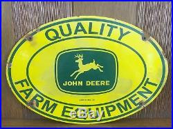 Vintage 1954 John Deere Farm Equipment Sign