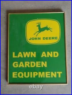 Vintage 1960s John Deere Lawn And Garden equipment sign