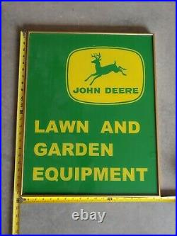 Vintage 1960s John Deere Lawn And Garden equipment sign
